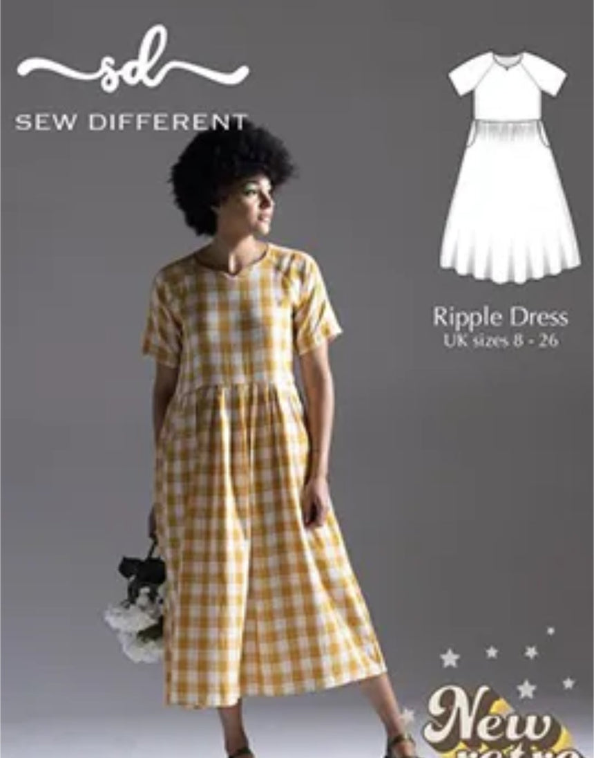 Ripple Dress Paper Sewing Pattern, Sew Different