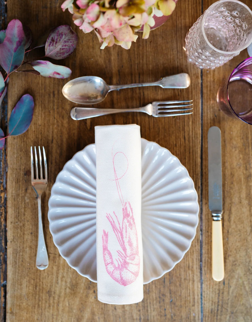 Seafood Napkins set of 6 by Lottie Day