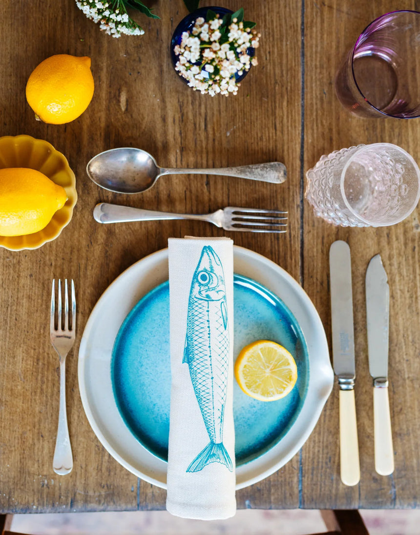 Seafood Napkins set of 6 by Lottie Day