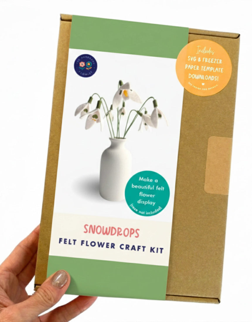 Snowdrops Felt Flower Craft Kit, The Handmade Florist