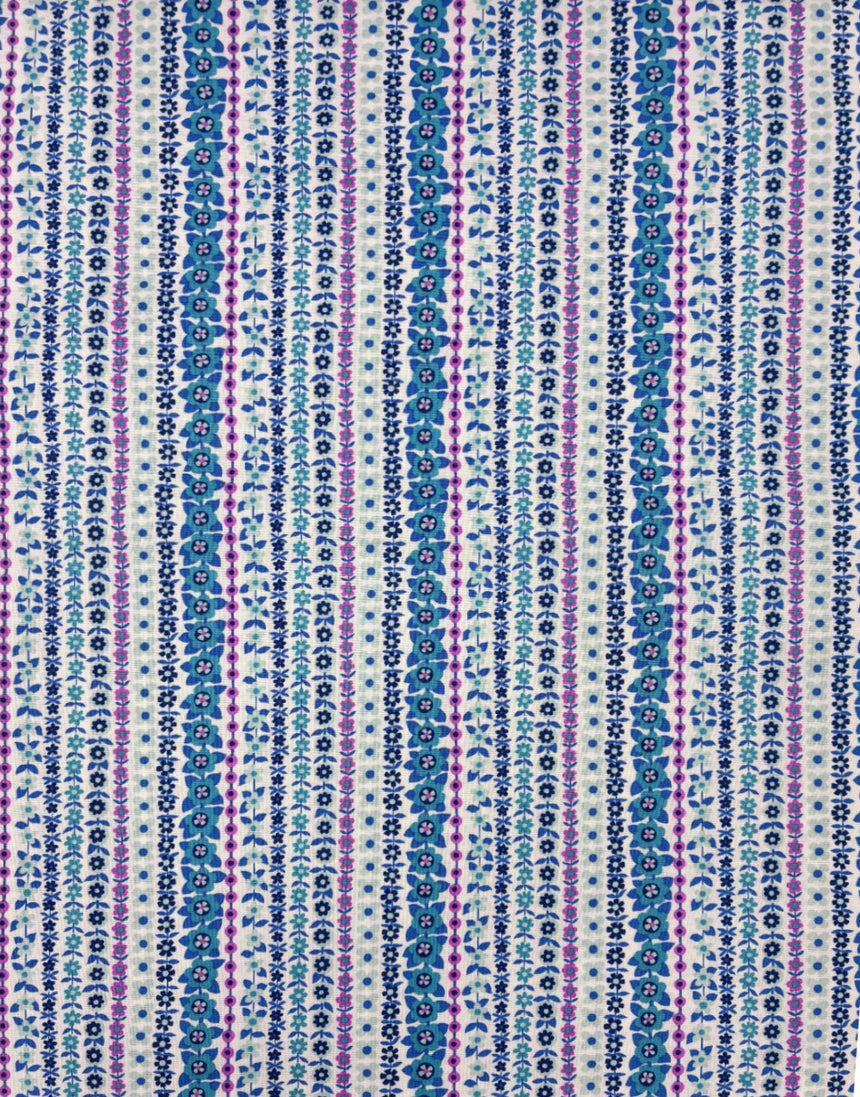 Liberty Fabrics Lasenby Quilting Cotton, Everlasting - Soho Stripe A