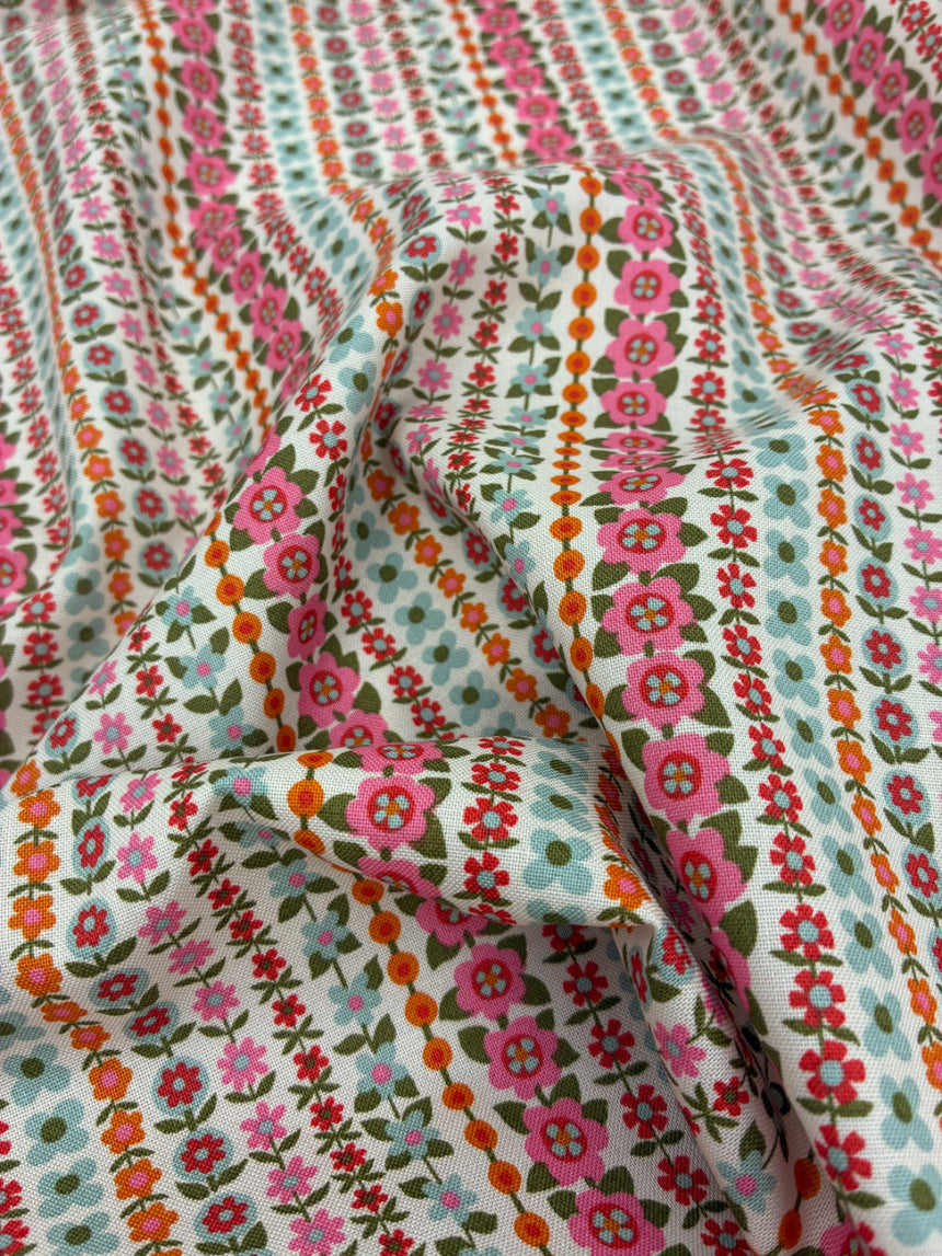 Liberty Fabrics Lasenby Quilting Cotton, Everlasting - Soho Stripe B