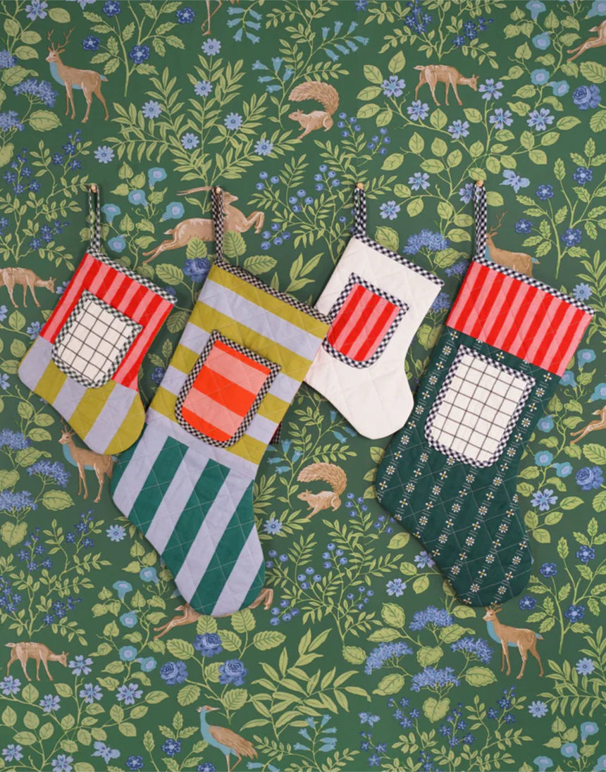 Quilted Pocket Stocking PDF Immediate Download Sewing Pattern, Matchy Matchy Sewing Club