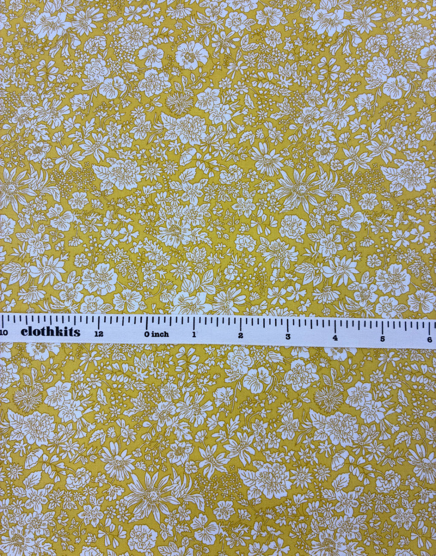 Liberty Fabrics Lasenby Quilting Cotton, Emily Belle - Sunshine Yellow A