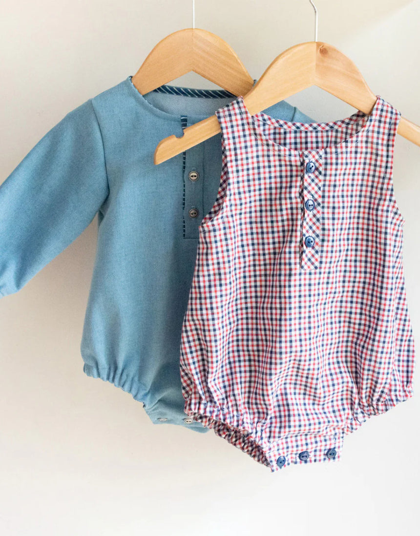 Sydney Baby Romper Sewing Pattern (1m - 24m), Ikatee