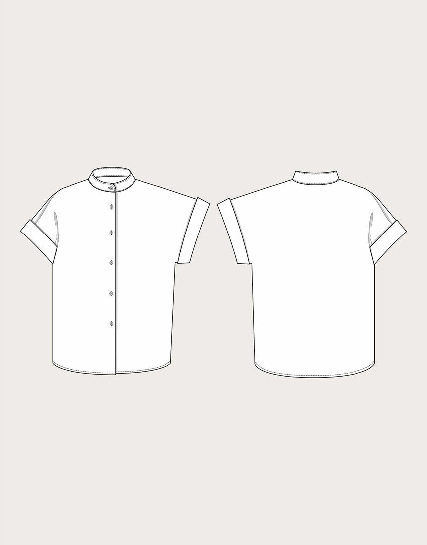 Cap Sleeve Shirt Sewing Pattern, The Assembly Line