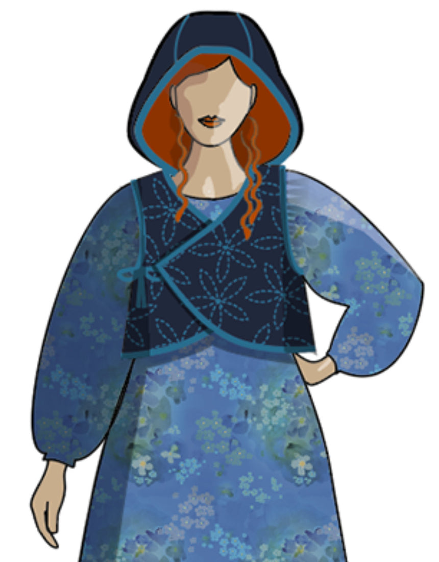 Tie Bolero Paper Sewing Pattern, Sew Different
