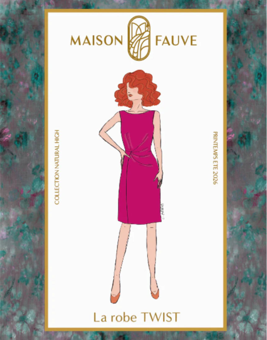 La Robe Twist Dress Sewing Pattern, Maison Fauve
