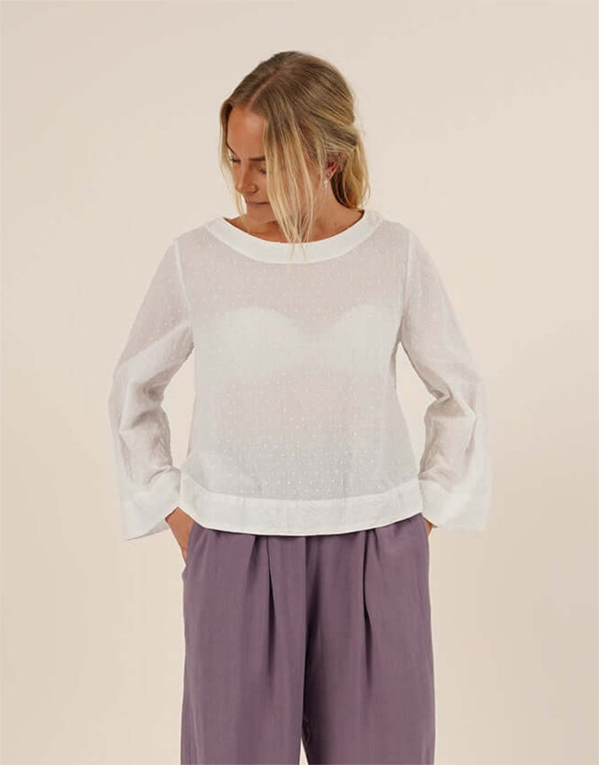 Silke Blouse Sewing Pattern, Wardrobe by Me