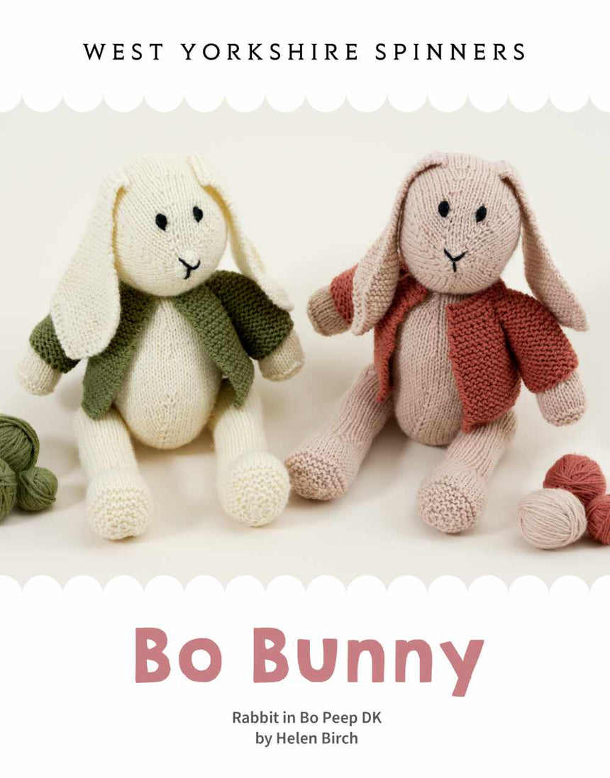 Bo Bunny Rabbit Knitting Pattern, Bo Peep DK Yarn