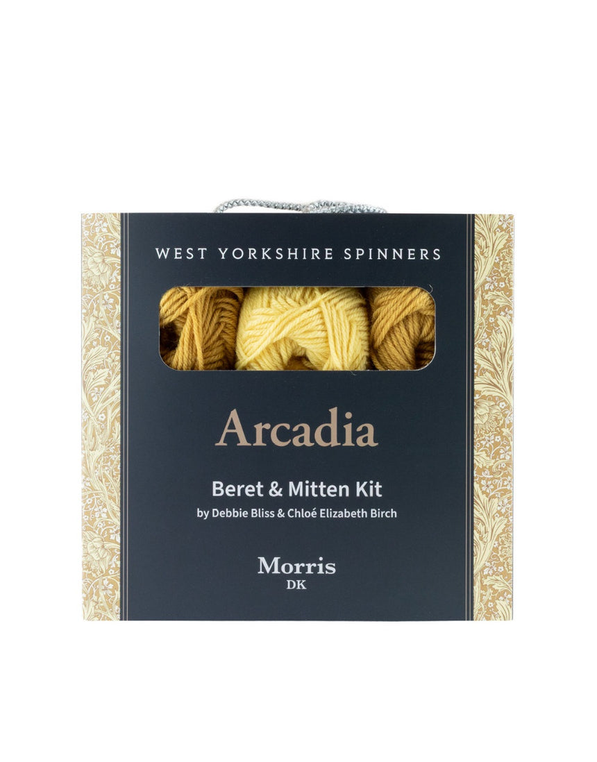 Arcadia Beret & Mittens Yarn & Pattern Knitting Kit, West Yorkshire Spinners