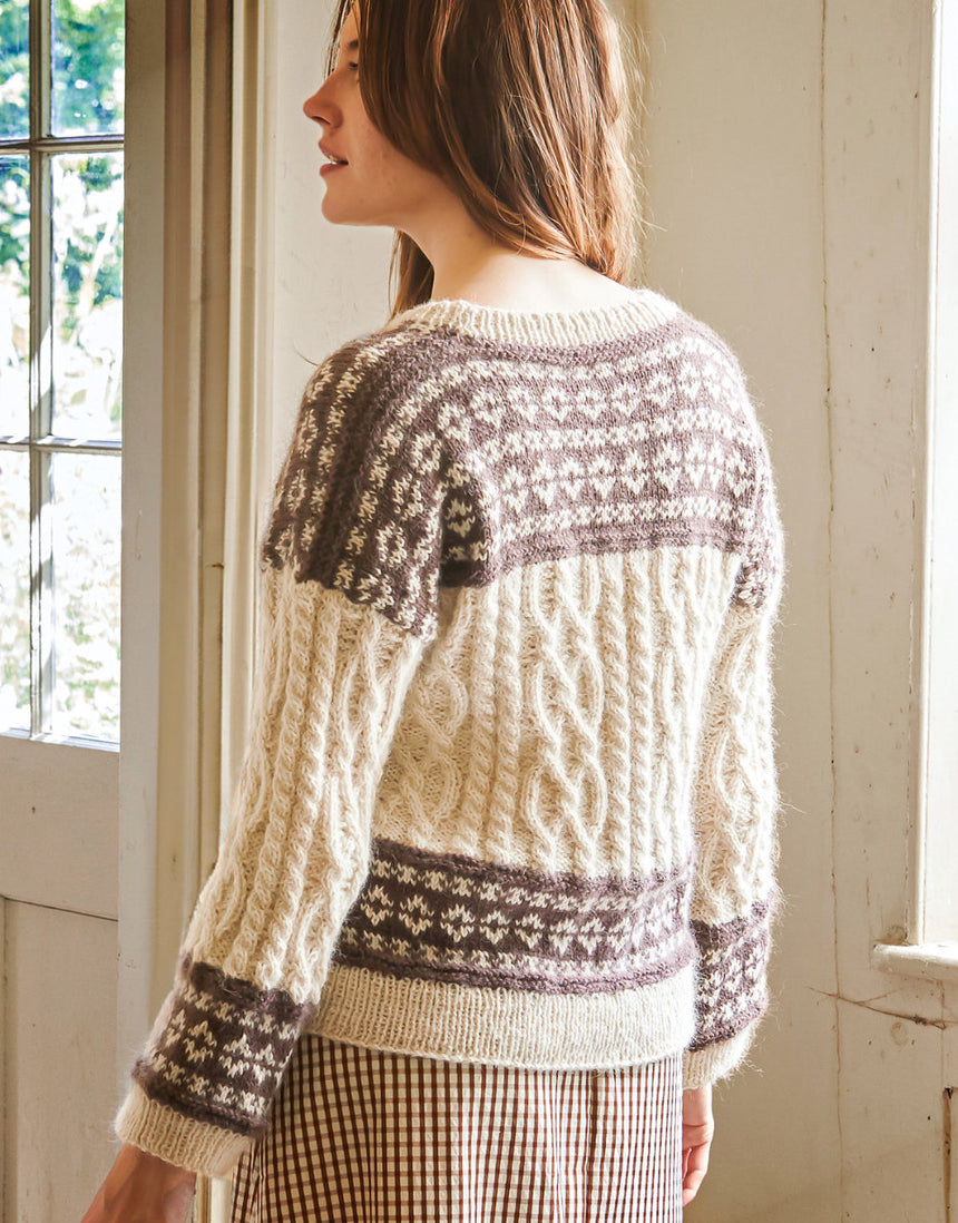 Fable Brushed Aran Folklore Pattern Book by Debbie Bliss and Chloé Elizabeth Birch