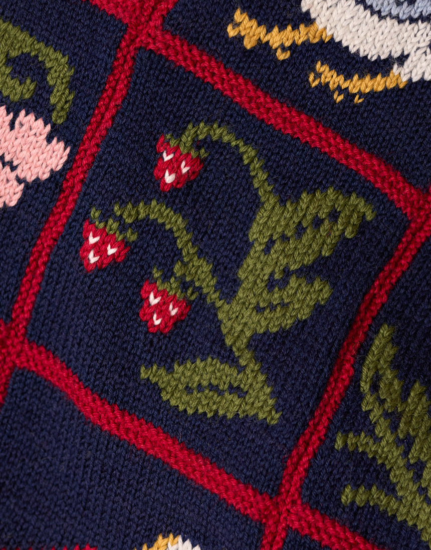 Strawberry Thief Blanket Yarn & Pattern Knitting Kit, West Yorkshire Spinners