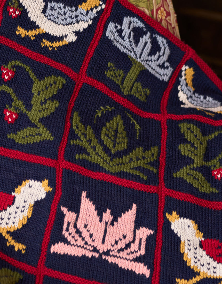 Strawberry Thief Blanket Yarn & Pattern Knitting Kit, West Yorkshire Spinners