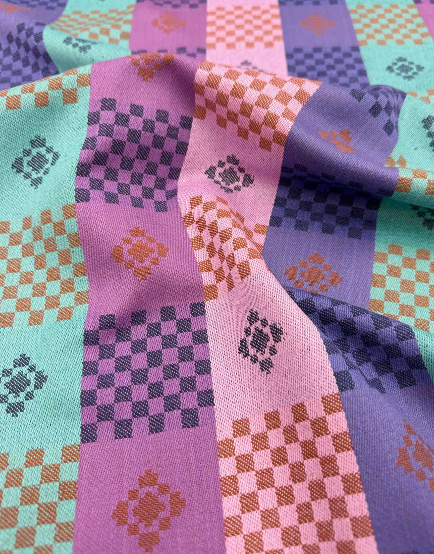 Chocolate Your Move Cotton Jacquard Fabric, Narrative by Anna Maria