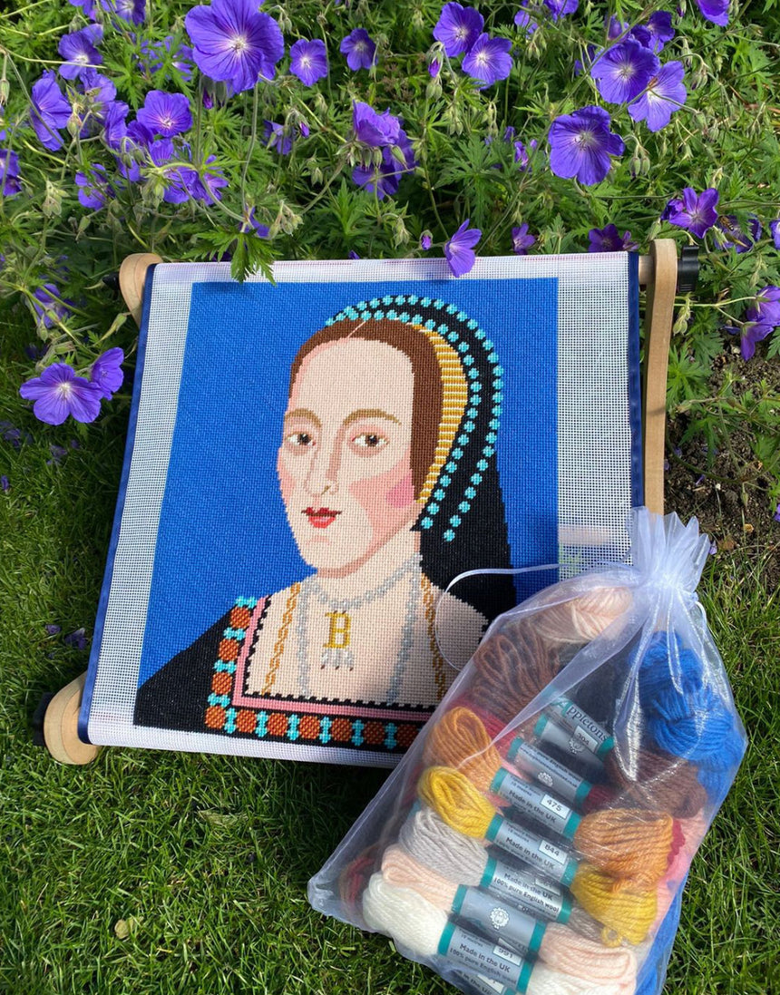 Anne Boleyn Tapestry Printed Canvas Kit, Emily Peacock