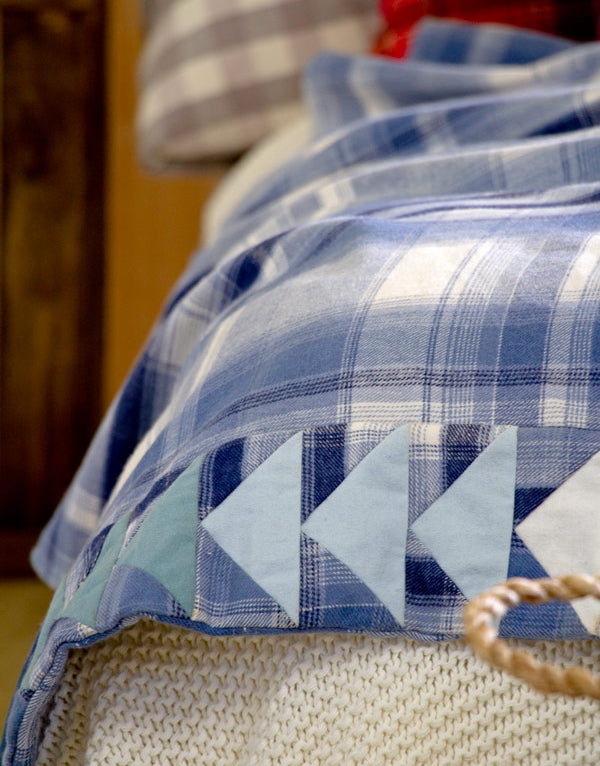 Prairie Plaid Earl Grey Highlands Flannel Double Brushed Cotton Fabric