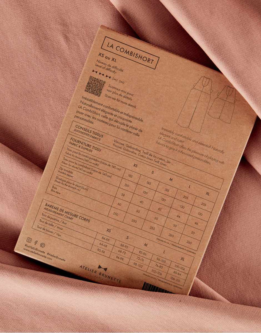 La CombiShort Sewing Pattern, Atelier Brunette