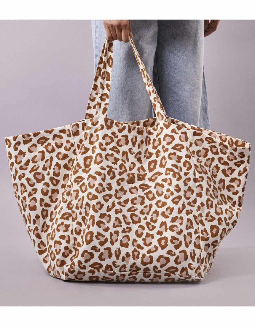 Leopard Print Sac de Plage, Beach Bag Sewing Kit