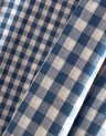 River Blue Double Sided Gingham Cotton Double Gauze Fabric, Atelier Brunette