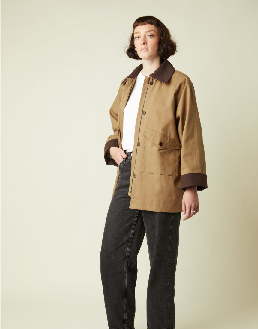 La Barn Jacket Sewing Pattern, Atelier Brunette