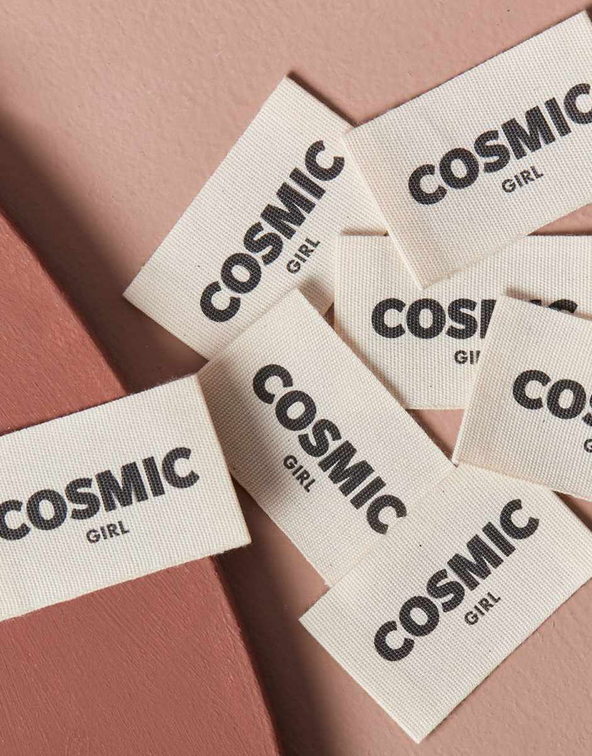 Cosmic Girl, Woven Sewing Labels - Pack of 5