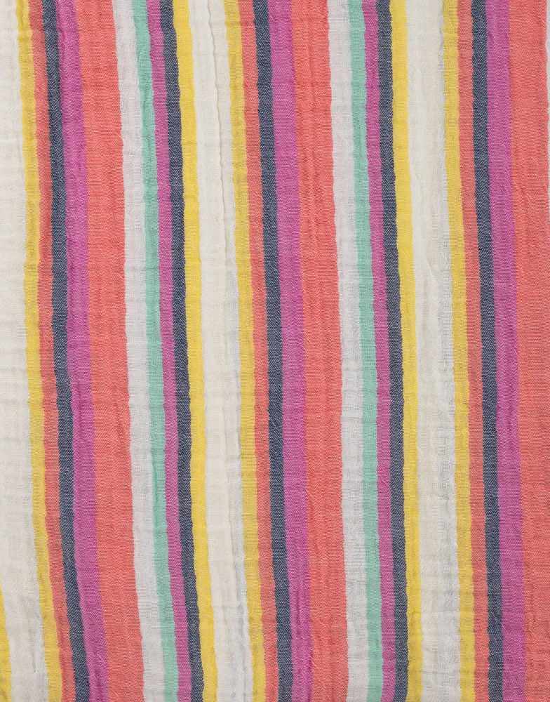 Candy Bambino Stripe Yarn Dyed Cotton Muslin Fabric