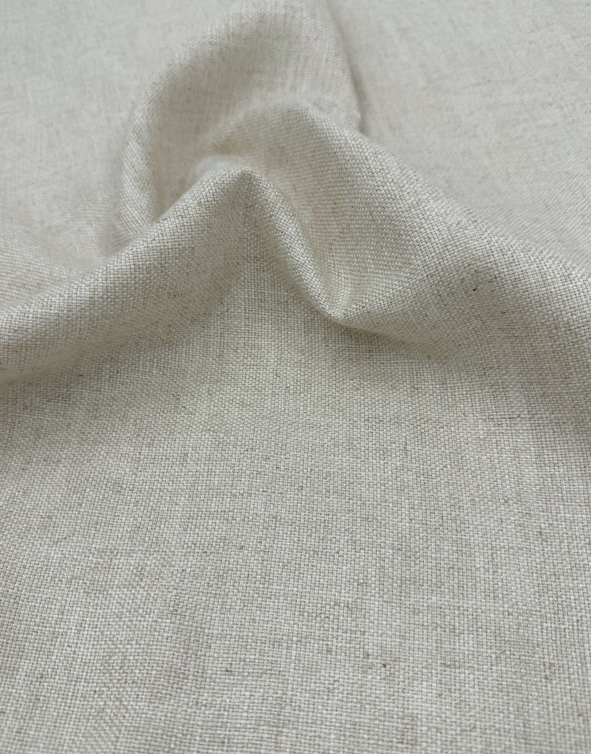 Natural Linen & Viscose Loose Weave Fabric
