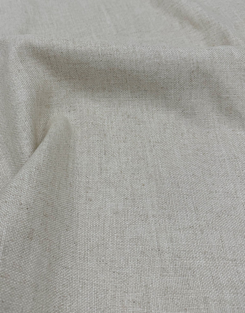 Natural Linen & Viscose Loose Weave Fabric