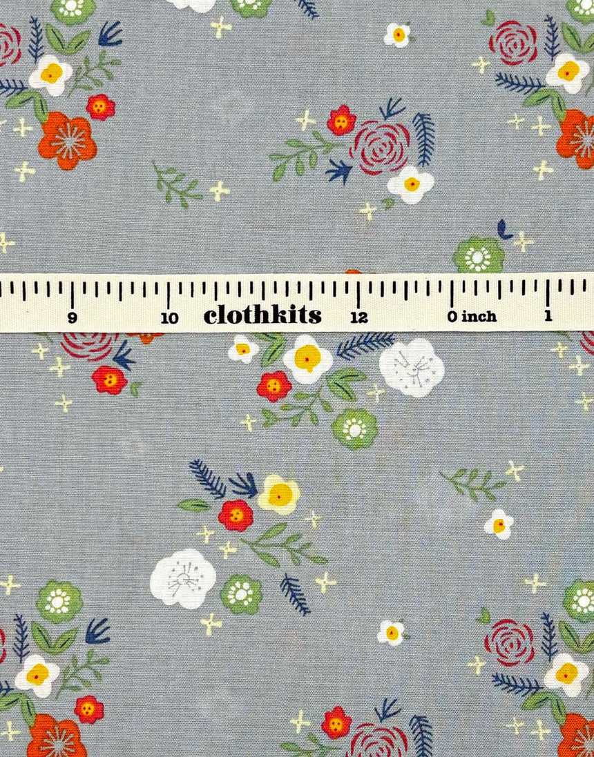 Gisella Floral Cotton Poplin Fabric