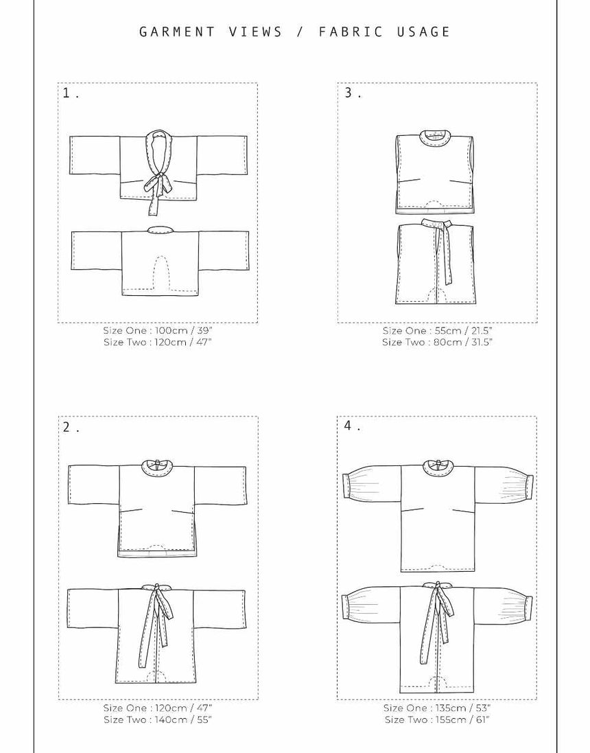 Tie Top Zero Waste Sewing Pattern, Birgitta Helmersson