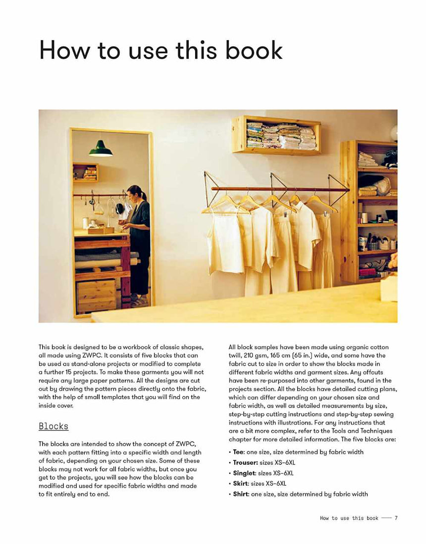 Birgitta Helmersson Books Zero Waste Patterns: 20 Projects to Sew Your Own Wardrobe 9781787139244 9781787139244