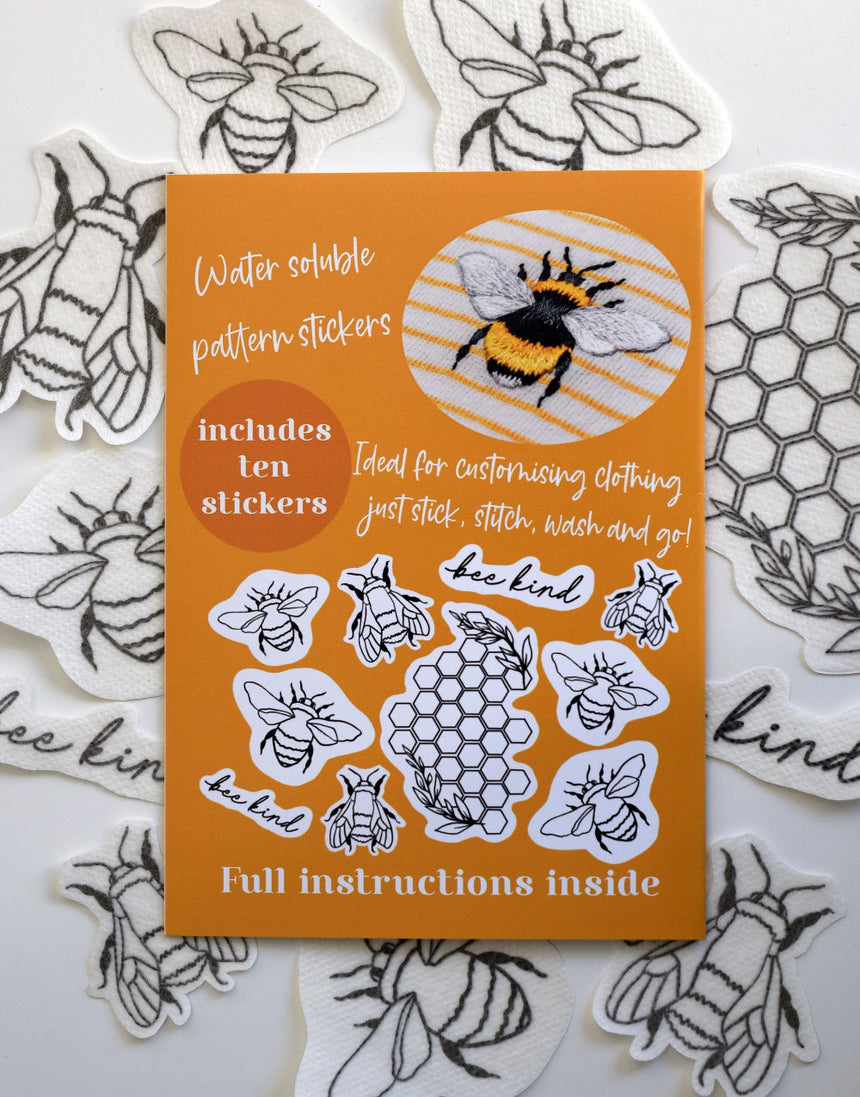 The Mindful Bumblebee Stick & Stitch Embroidery Patterns, Blackbird & Bloom