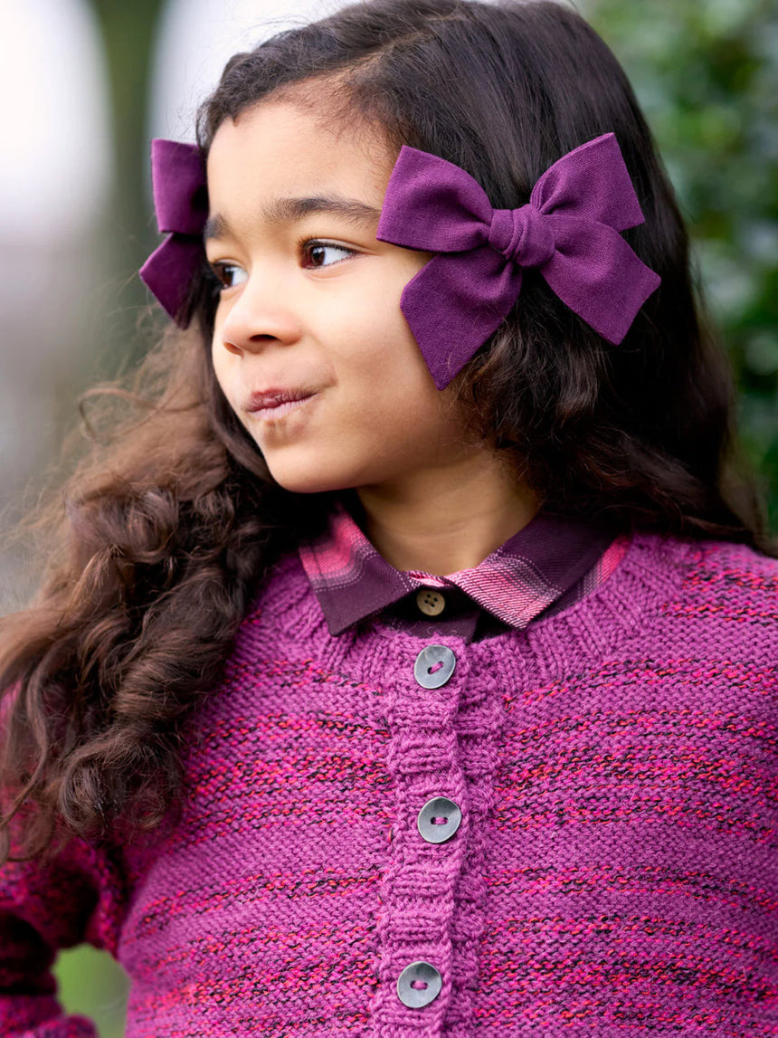 Blossom Stripe Cardigan Knitting Pattern for ColourLab Twist DK Yarn