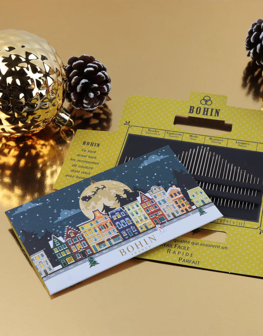 Bohin Christmas Assorted 40 Sewing Needles Book