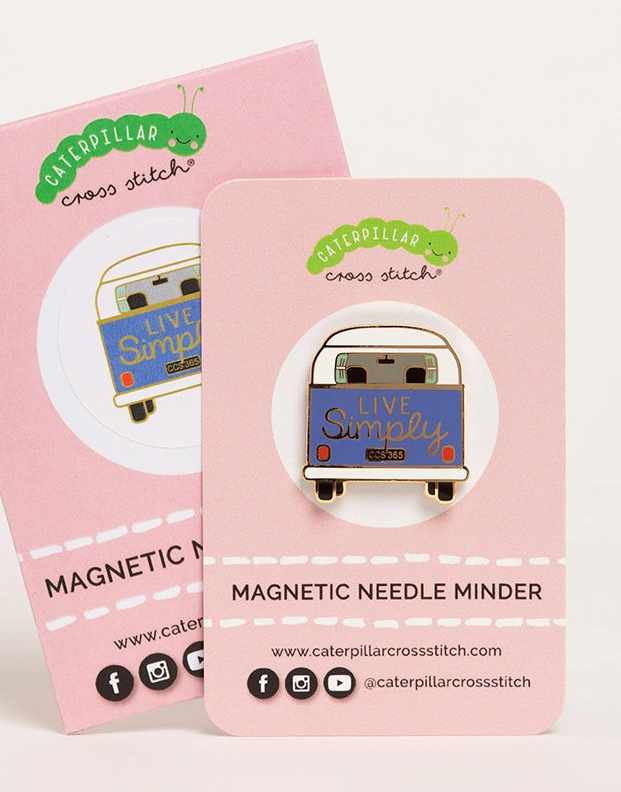 Campervan Magnetic Needle Minder, Caterpillar Cross Stitch