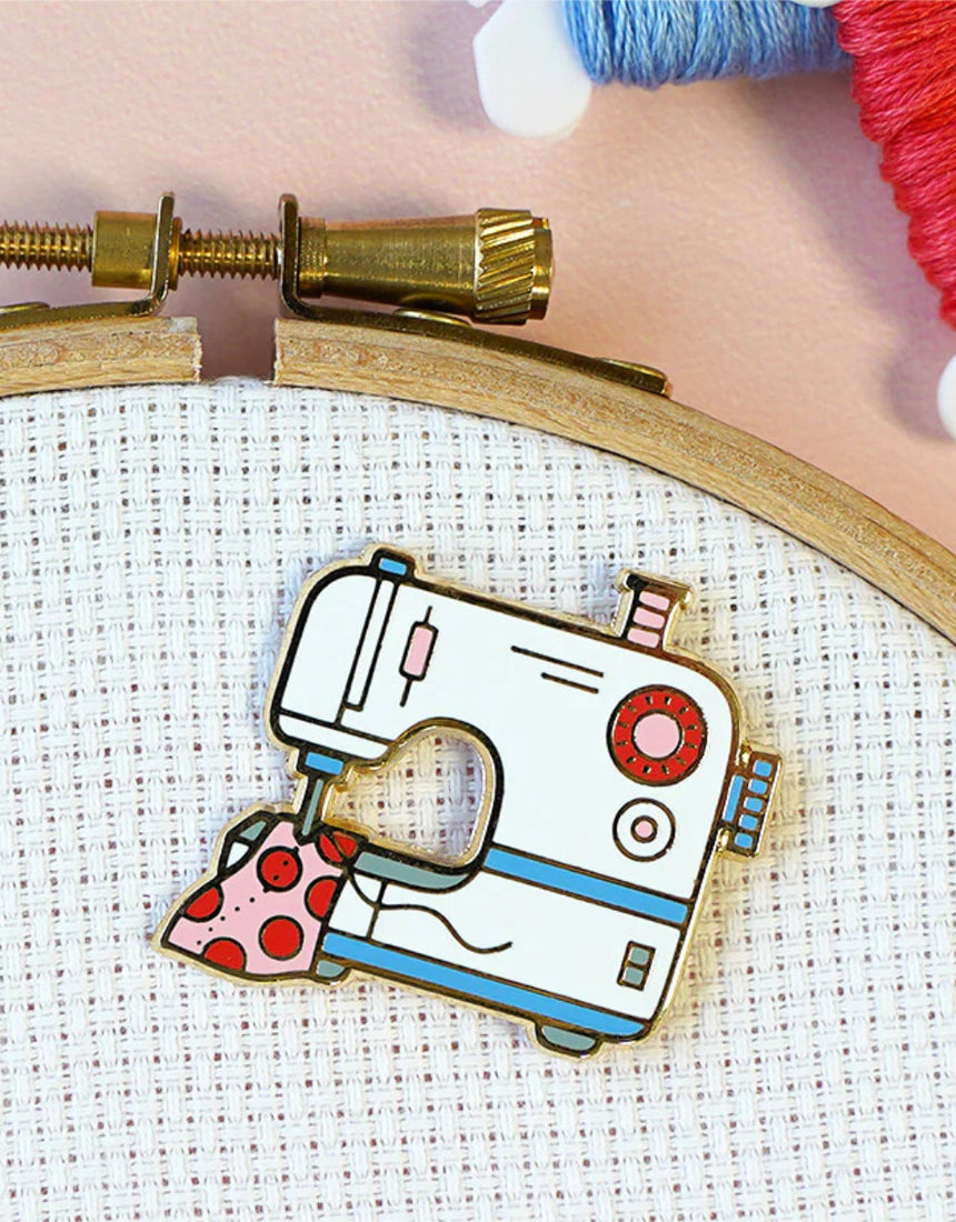 Sewing Machine Magnetic Needle Minder, Caterpillar Cross Stitch