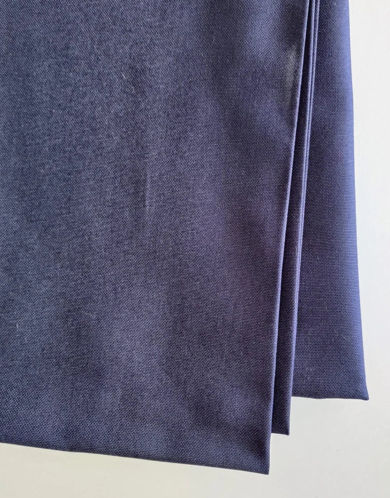 Remnant 2.4m - Navy Cotton Canvas Fabric
