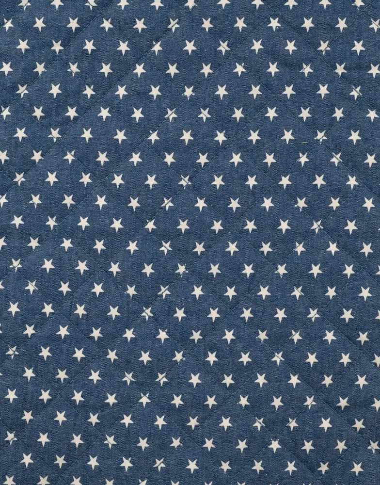 Remnant 1m - Star Chambray Fabric