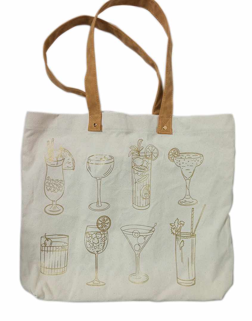 Stitch Your Cocktails Tote Bag, Chasing Threads