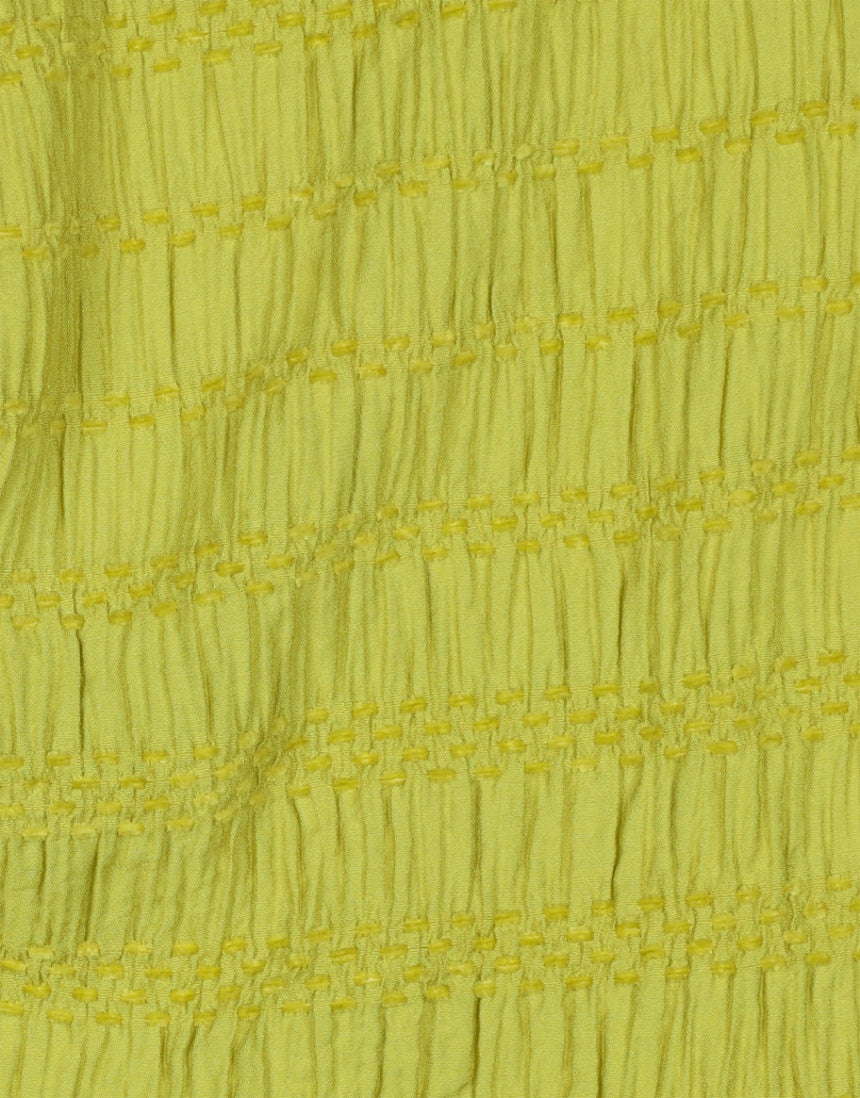 Lime Chenille Jacquard Fabric