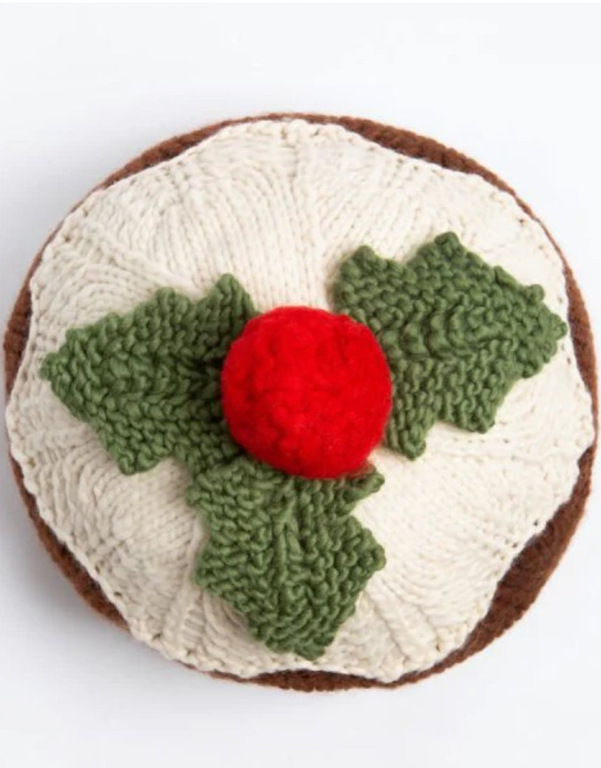 Christmas Pudding & Garland Knitting Kit, Wool Couture