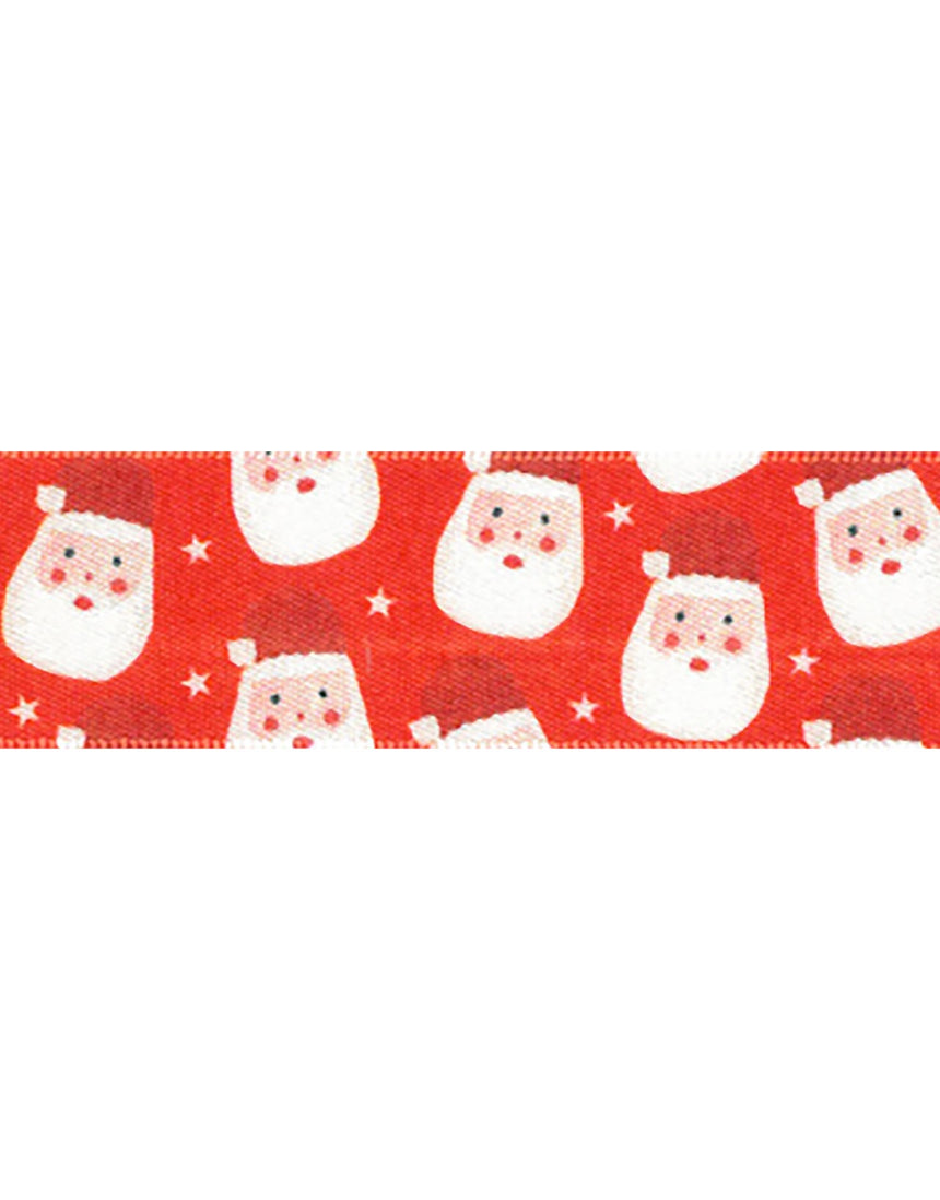 Santa Claus Christmas Ribbon, 25mm