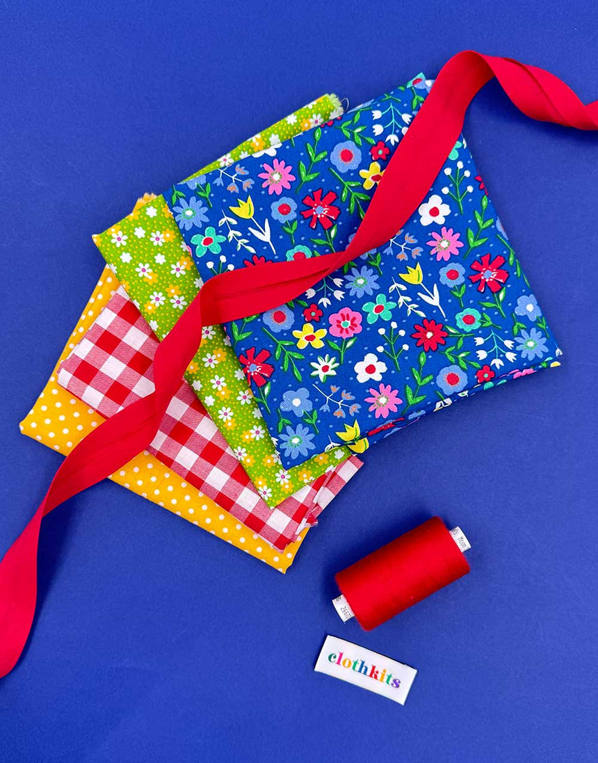 Sew Your Own Bunting Kit, Primary Brights