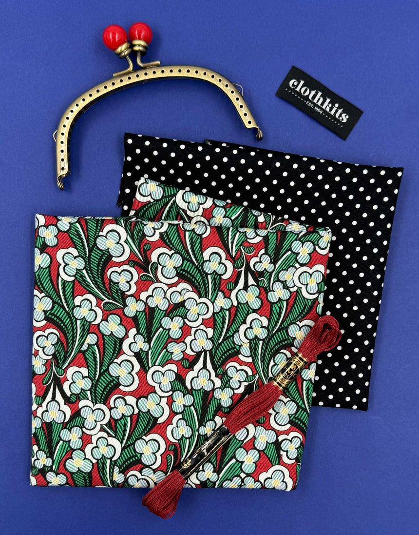 Liberty Fabrics Clasp Purse Clothkits® Sewing Kit with Liberty Fabrics