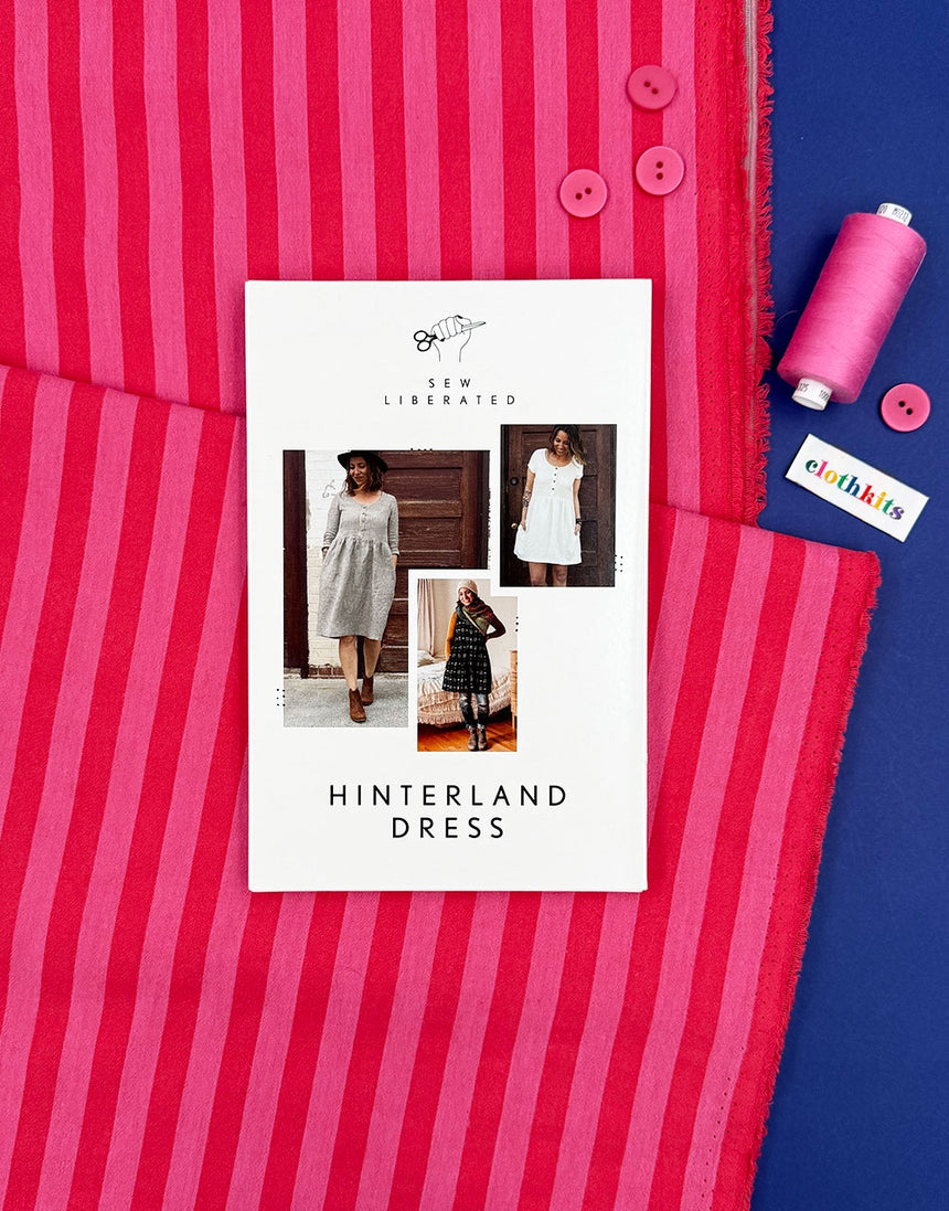 Striped Hinterland Dress Complete Dressmaking Kit, Sew Liberated