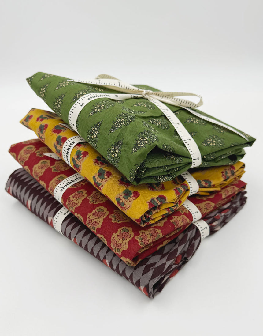 Indian Block Print Shirred Ladies Sundress Kit, Clothkits®