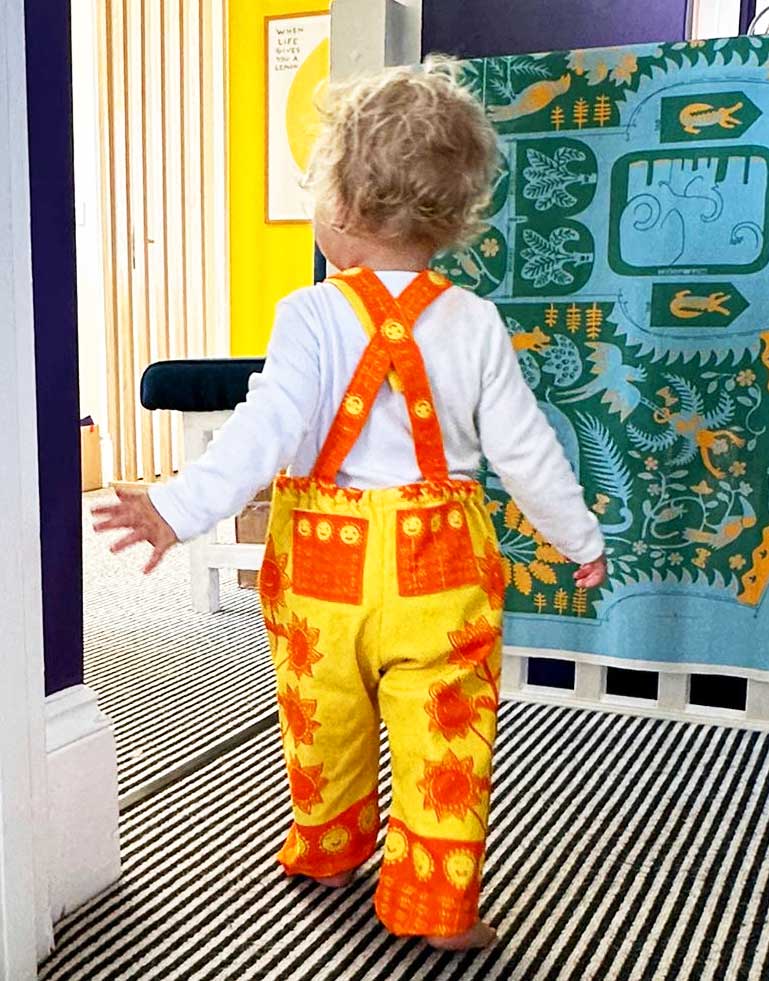 Sunshine Corduroy Clothkits® Dungarees, Children's Dressmaking Kit, Ages 9m-24m