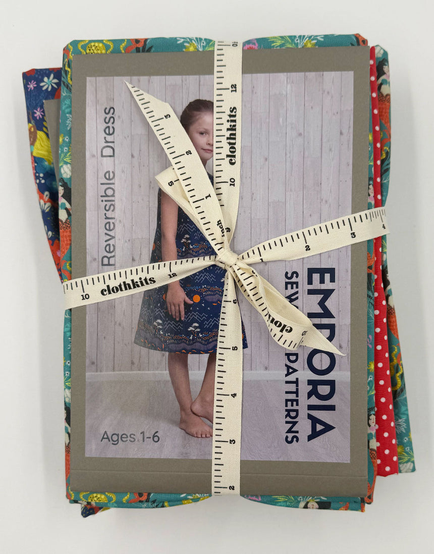 Siren Seas Reversible Dress Complete Dressmaking Kit, Emporia Patterns