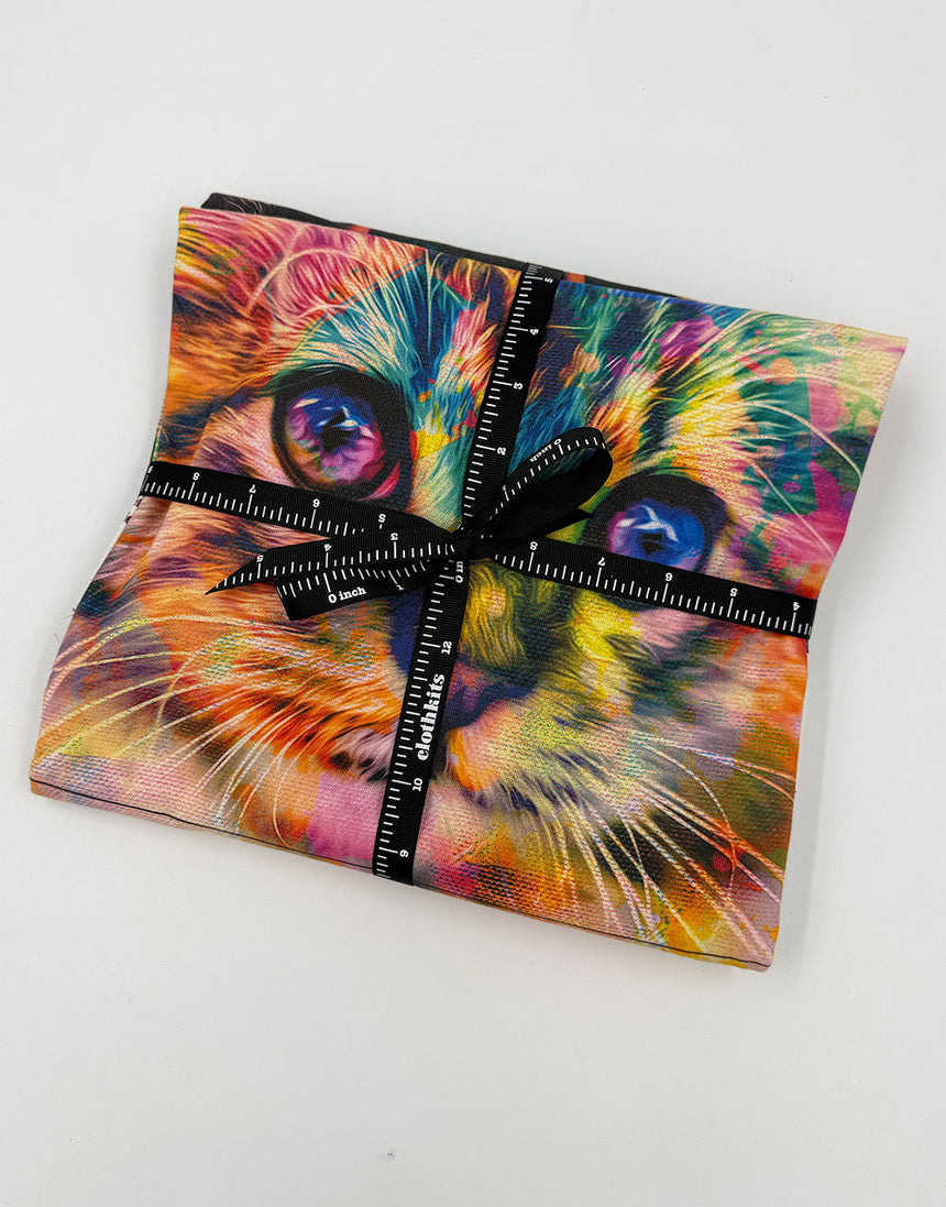 Colourwash Cat Canvas Makers Bag Sewing Kit